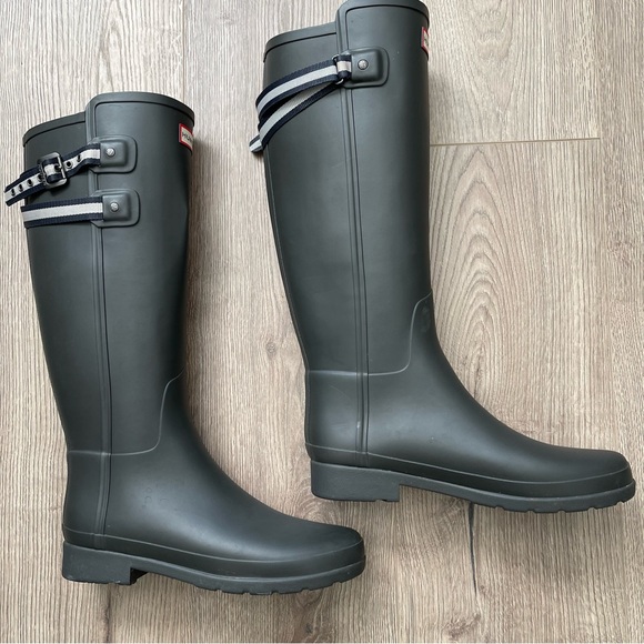 Hunter Original Refined Matte Rain Boot Size 9M Dark Slate Gray - Picture 3 of 11